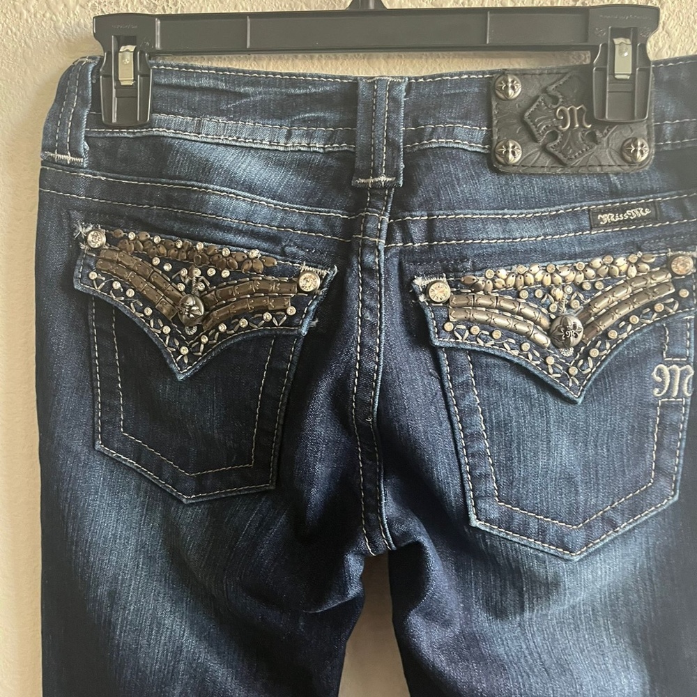Miss Me Women's Embellish Pocket Flap Bootcut Jeans Size 27 Style JP5489B2 - Picture 9 of 13